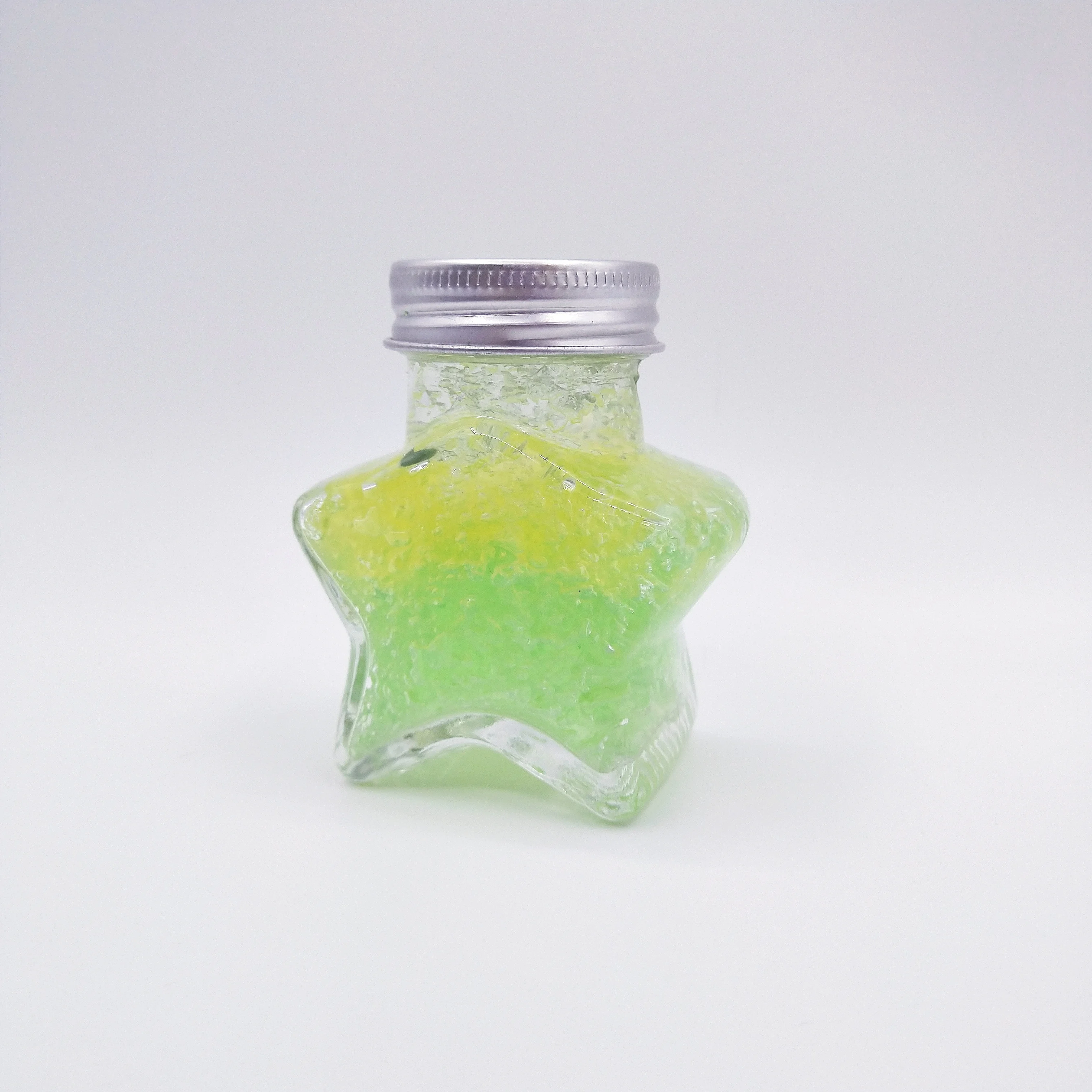 Hot selling star shape transparent bottle  wishing glass bottle for birthday Christmas