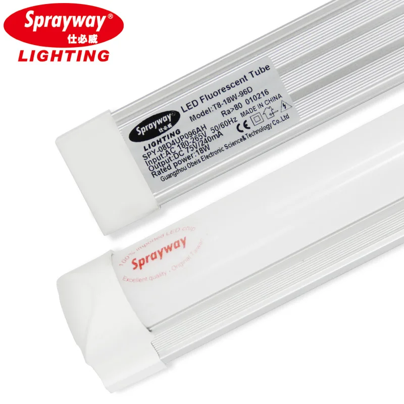 Anti-shake  energy-saving long lifespan home office used integrated 9W T8 LED tube for indoor lighting