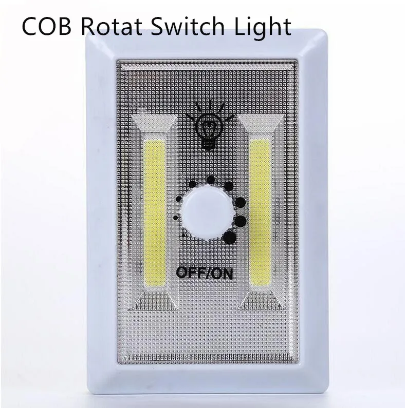 Hot selling Wall Mounted Cordless COB Switch Light Emergency Lamp Adjustable brightness night work light