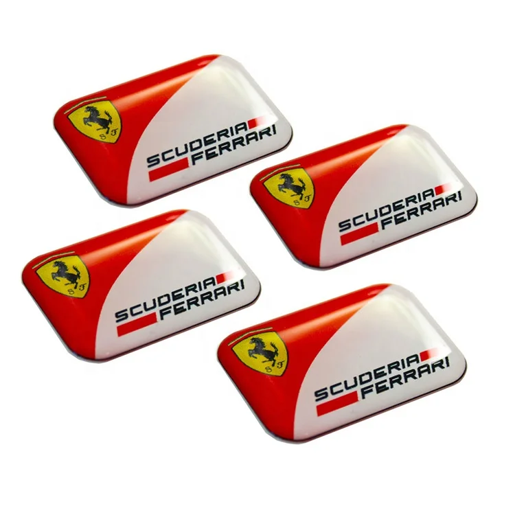 Custom Printed Waterproof Car Logo Pvc Dome Epoxy Stickers For Resin