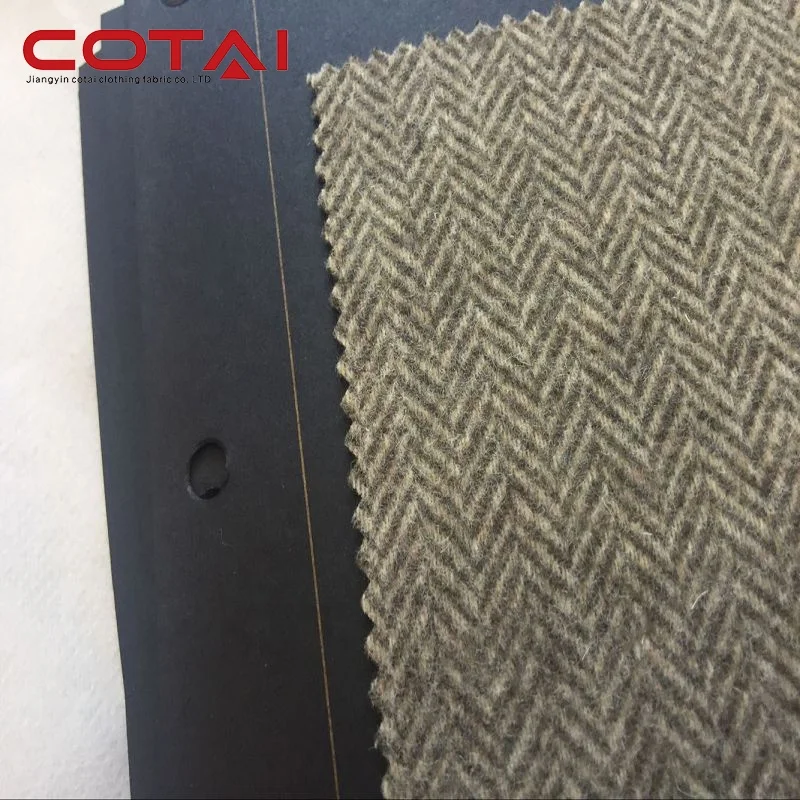 
1.5cm little herringbone double sided velour style in stock supply 80% wool 20% Nylon Factory Supplier on sale 