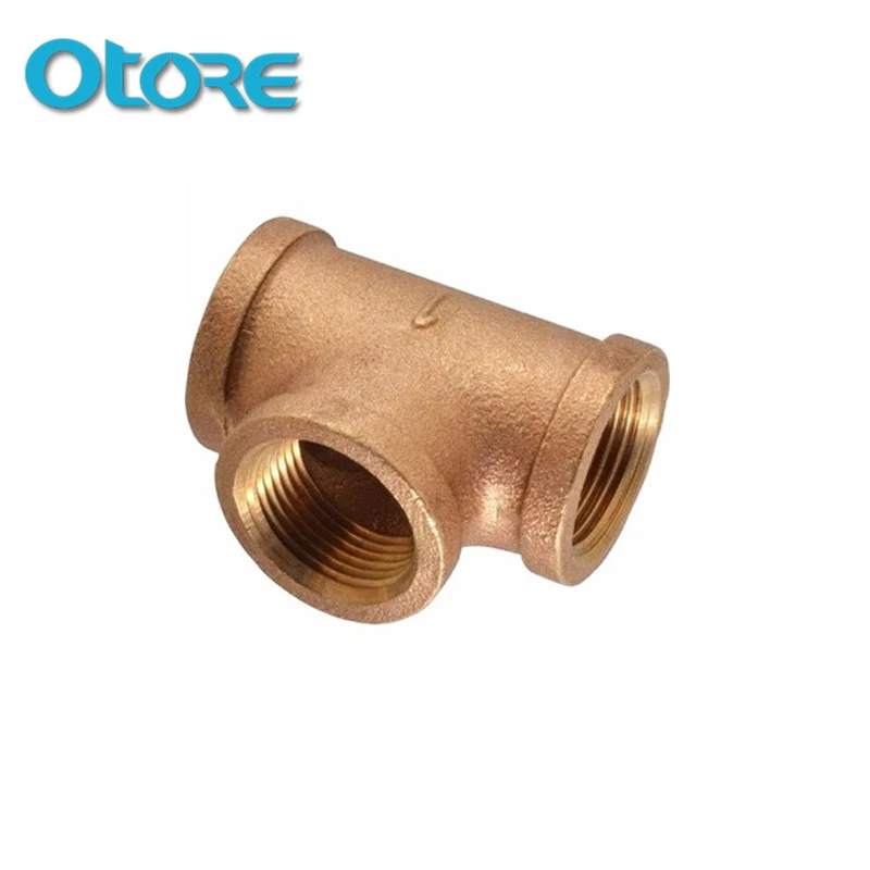 Brass fittings Brass/Bronze Female Tees with compression fittings