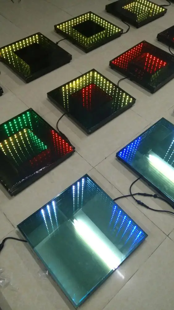 led floor DJ Disco Nightclub DMX 3D time Tunnel RGB LED Light Dance Floor