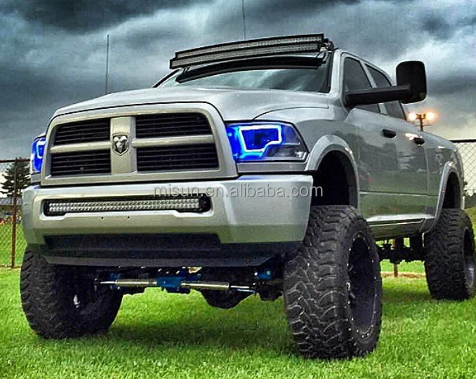 12v auto led RGB angel eyes halos headlight kit for Ram Dual