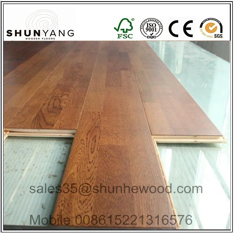 Best Grade 189/190mm width Oak 3 strip 3 layer/2 layer/Multilayer Engineered Oak Wooden Flooring