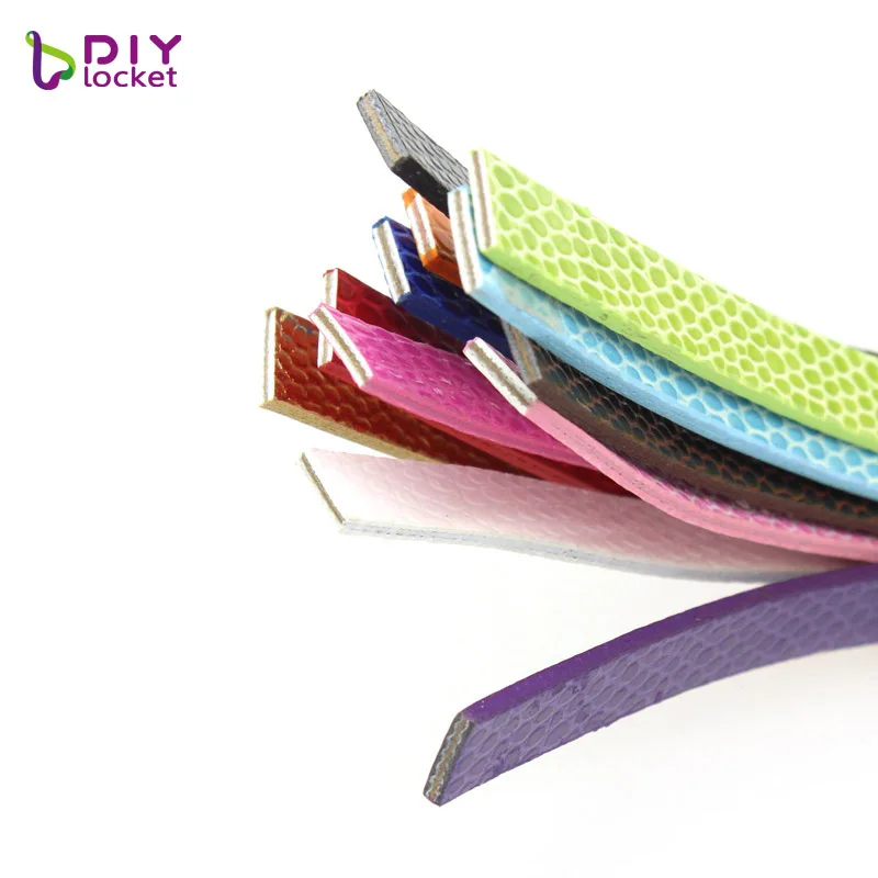 
Wholesale 1 Meter Length Snake 8mm Width Pu Leather Belt Diy Accessories Fit 8mm Slide Charms, Custom Metal Key Ring Chains 