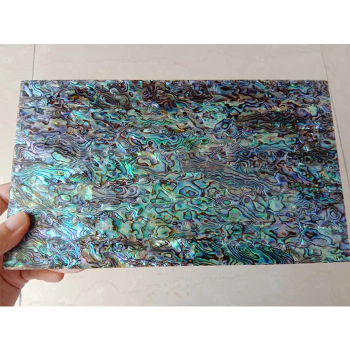 
beautiful shining Paua Seashell Laminates Sheets natural abalone puau mother of pearl wall tile 
