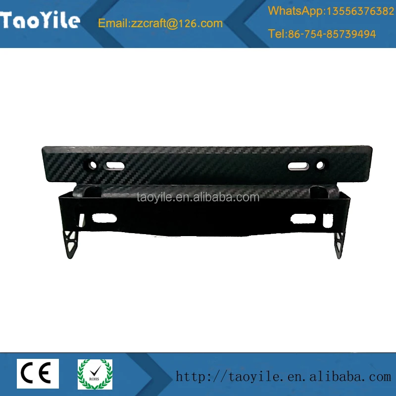 Wholesae Регулируемый 3D углеродного волокна номерной знак кадров для автомобилей