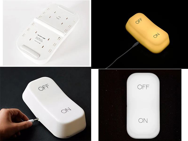 Gravity Sensor Switch Adjustable Two-stage Switch Muid On-Off LED Night Light Table Creative Desk Lamp