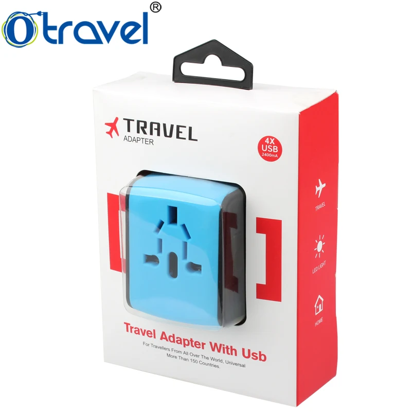 Universal plugs UK EU US AUS business cooperate gifts travel adapter with 2 USB business gift set promotional gift item