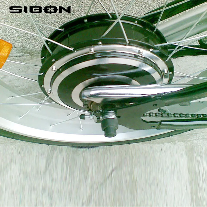 SIBON 36 в 500 Вт бесщеточный двигатель литиевая батарея толстые шины черный взрослый Электрический велосипед чоппер