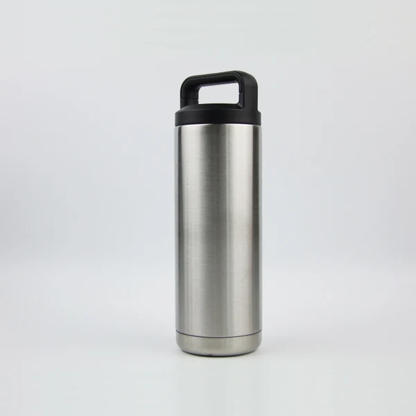 
Factory price 18oz 304 stainless steel wide mouth hydro water thermos insulated water bottle thermal flask with handle lid 