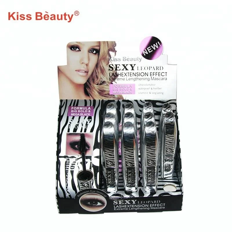  Эффект удлинения ресниц Витамин Е формула ультра объем mega black 3d волокно Тушь для