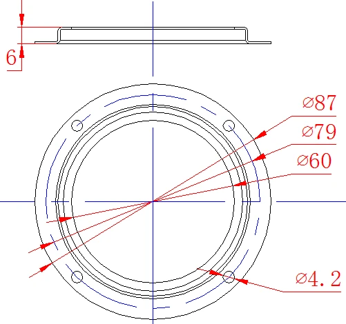 90 Degree 66mm Led Glass Lens Cob Led Chip Lens