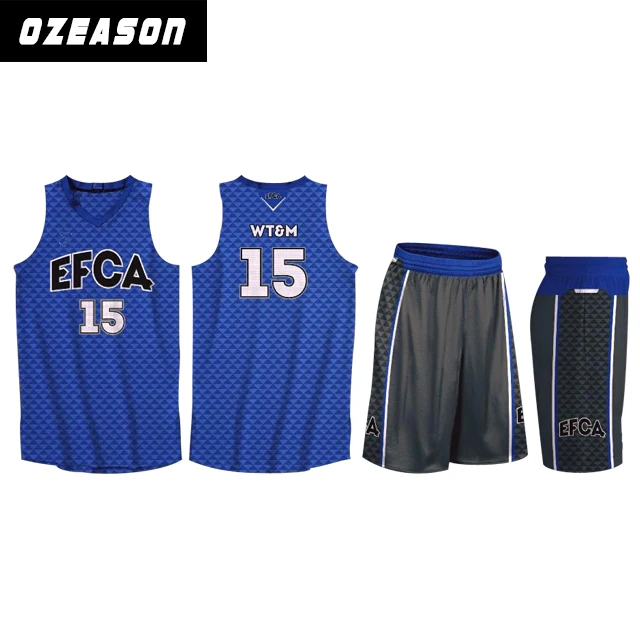 Custom Design Color Blue Team Training 4xl Basketball Jersey Uniform Men Basketball Clothes