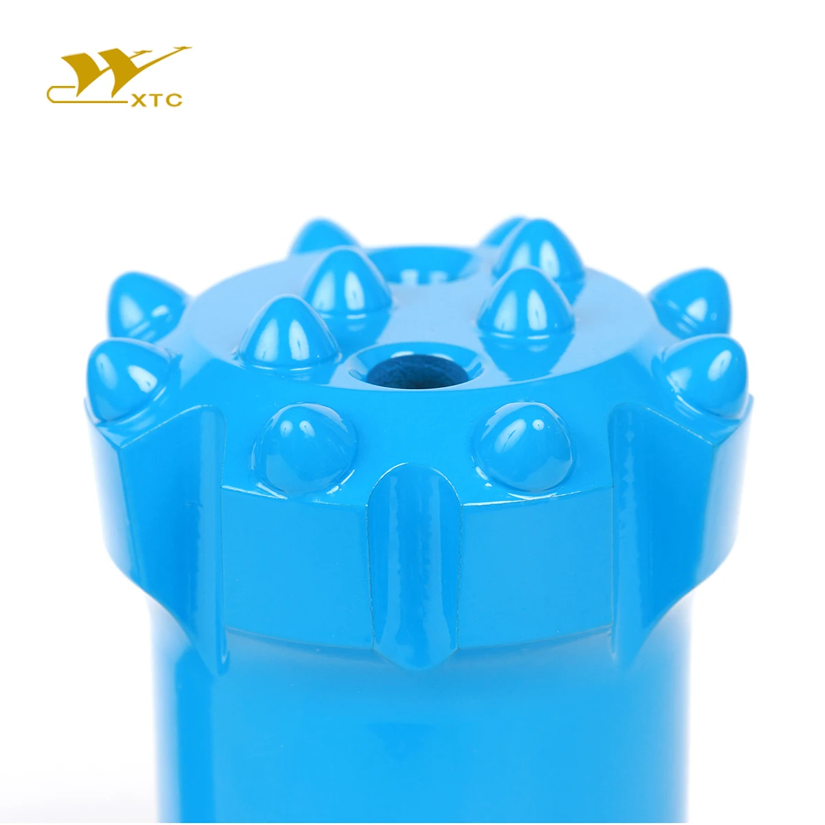 Expert in drilling engin Threaded Blue Tungsten Carbide Flat Face Hydro-electrical Etc. Tube Drill Bit Good Abrasive Tc Ball Tapered Button Bits Series Drilling tool making