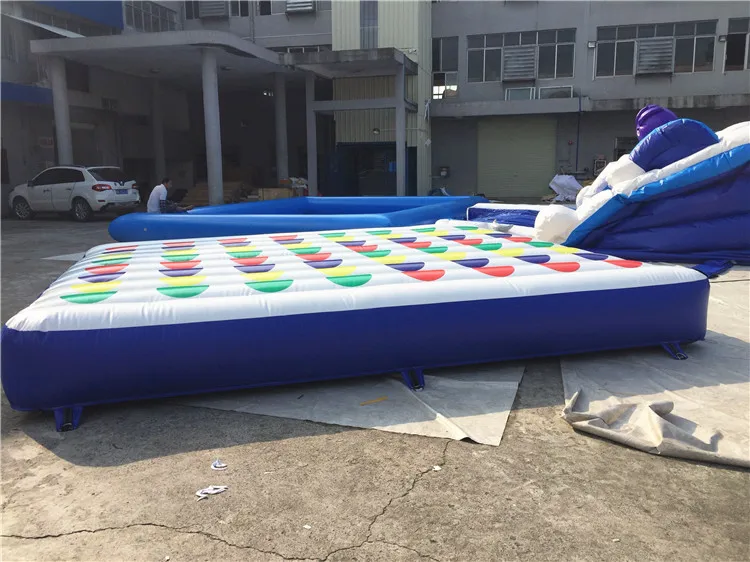 Indoor/Outdoor Commercial Rental Inflatable Interactive Twister Game Bouncing Mat For Adult Or Kids