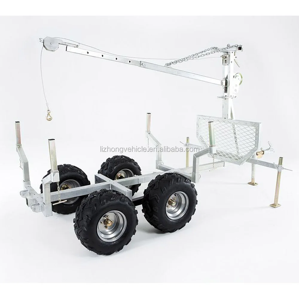 China wholesale atv camping trailer,atv farm trailer,crane timber trailer