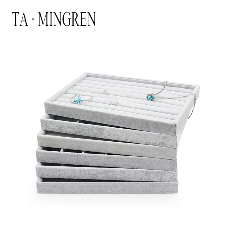 
Wholesale Portable Custom Necklace Display Jewellery Tray Cheap Jewelry Display Tray 