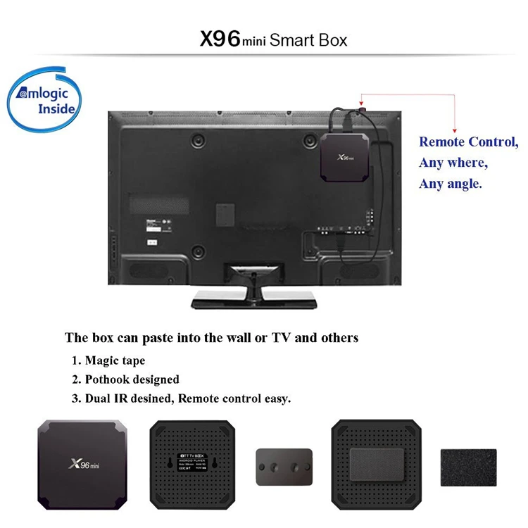 X96 mini with Amlogic S905W 1GB RAM 8GB ROM or 2GB RAM 16GB ROM  4k Android 9.0 tv box