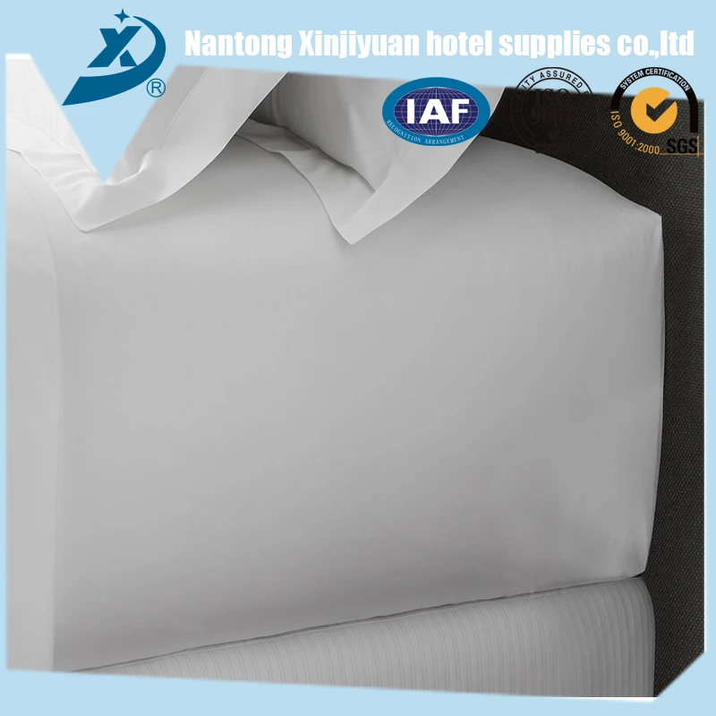 100% Cotton Hotel Use Fitted Sheet, Custom White Hotel Bed Sheet