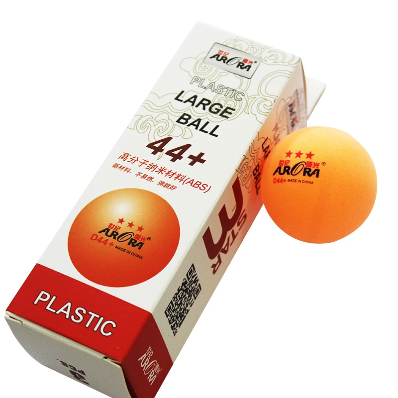 customized Korea and Japan standard 3 star ping pong ball ABS 44mm large table tennis ball