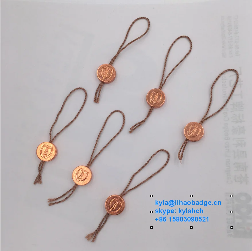 Custom logo cast GIN bottle neck tag