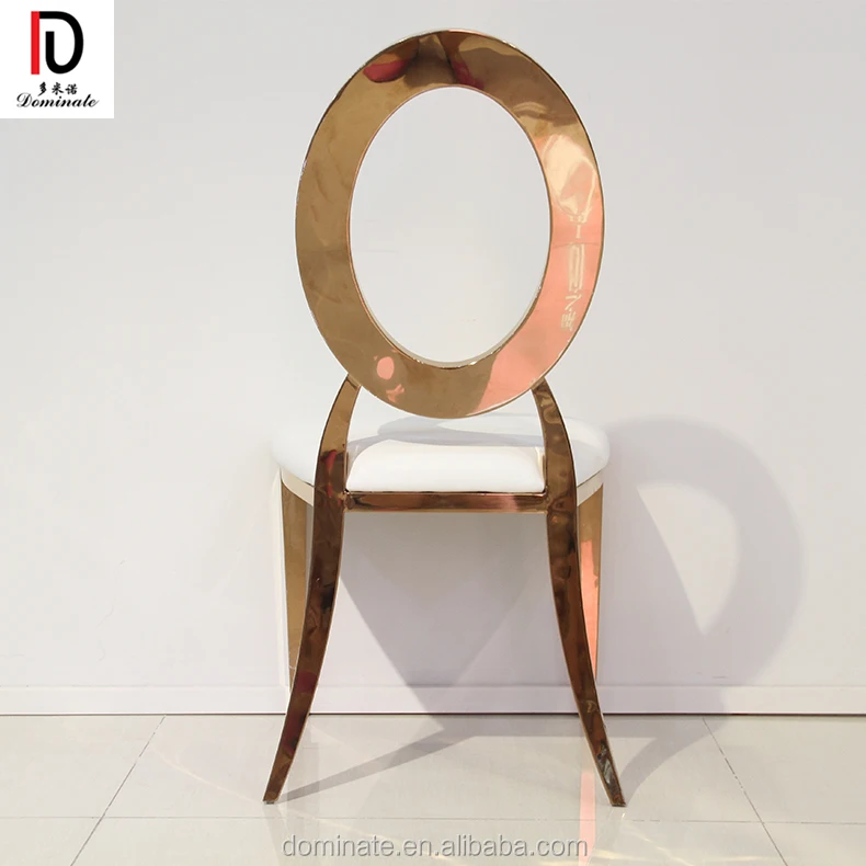 royal king throne high back rose gold stainless steel chair