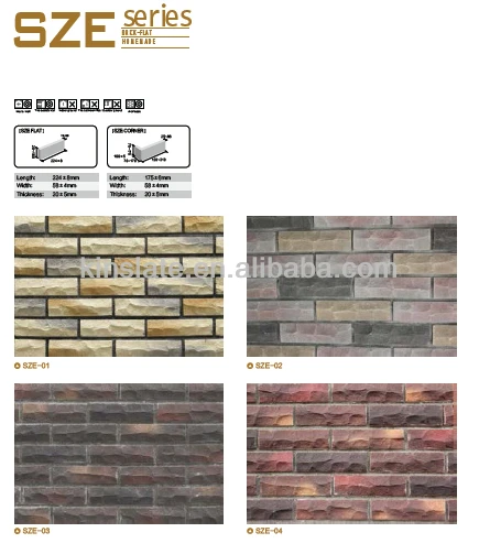 Home made/kinslate faux wall brick cladding