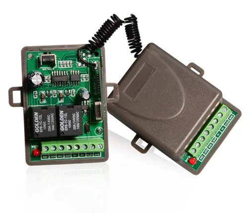 long range 50 - 100 meters 2 channel wireless receiver DC12V-24V for automatic gates electronic device