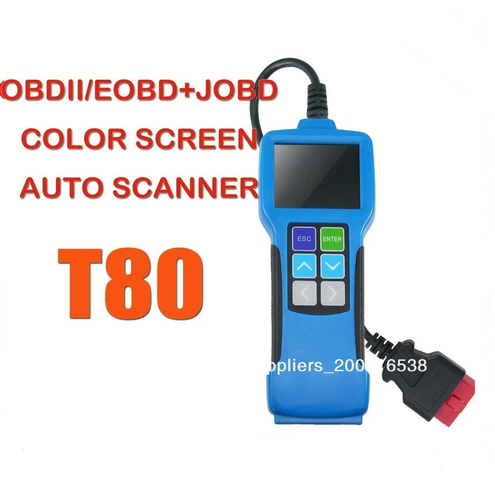 2013 jobd сканер инструмент реальных данных инструмент сканирования t80 obdii+jobd диагностический прибор