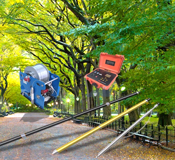well/borehole logging system for geolophysical and