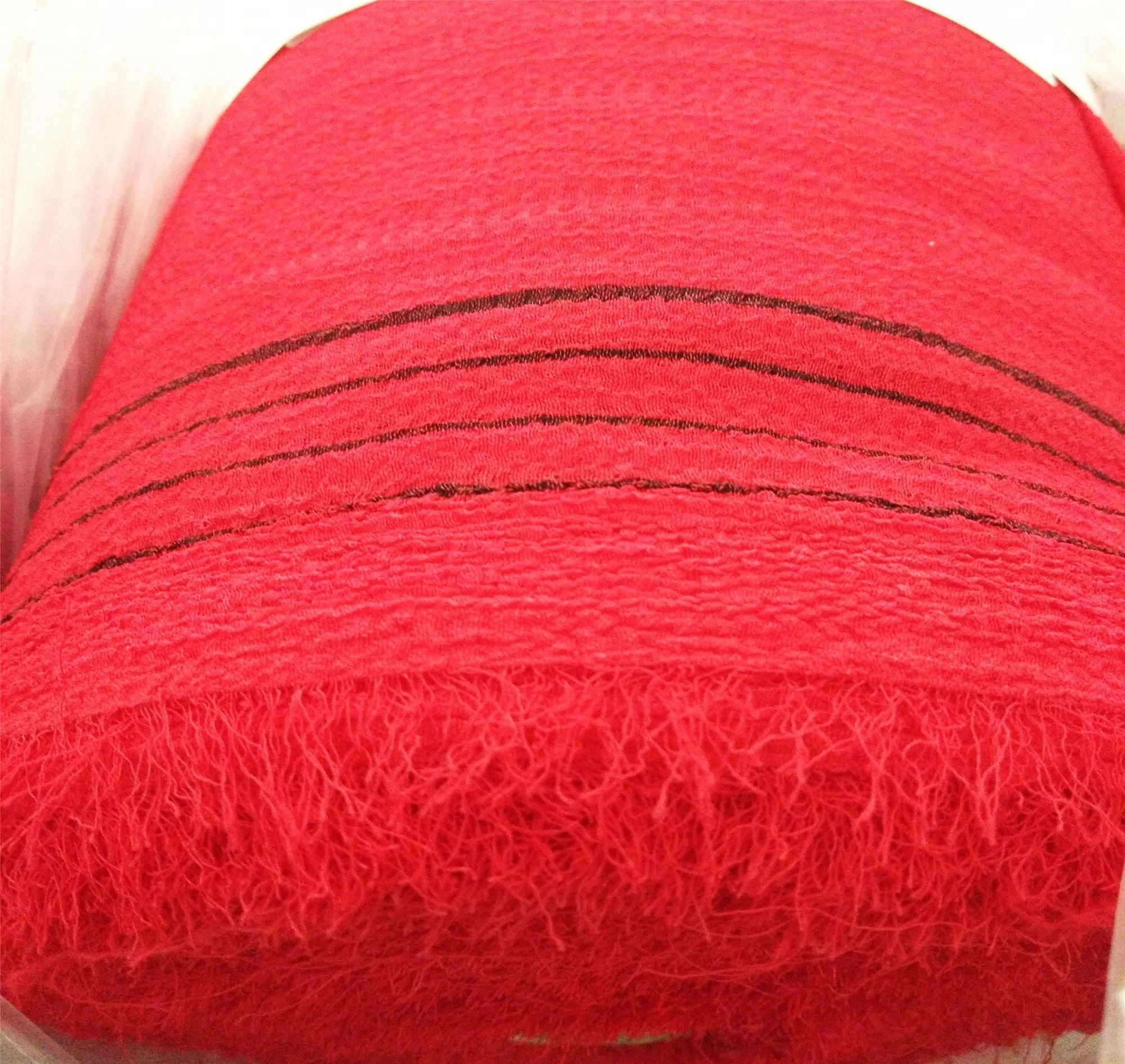 Wholesale Eco-Friendly Disposable 100%Poly Bath Mitt Fabric Rolls  Polyester Fabric Stock Lot  For Exfoliating Glove