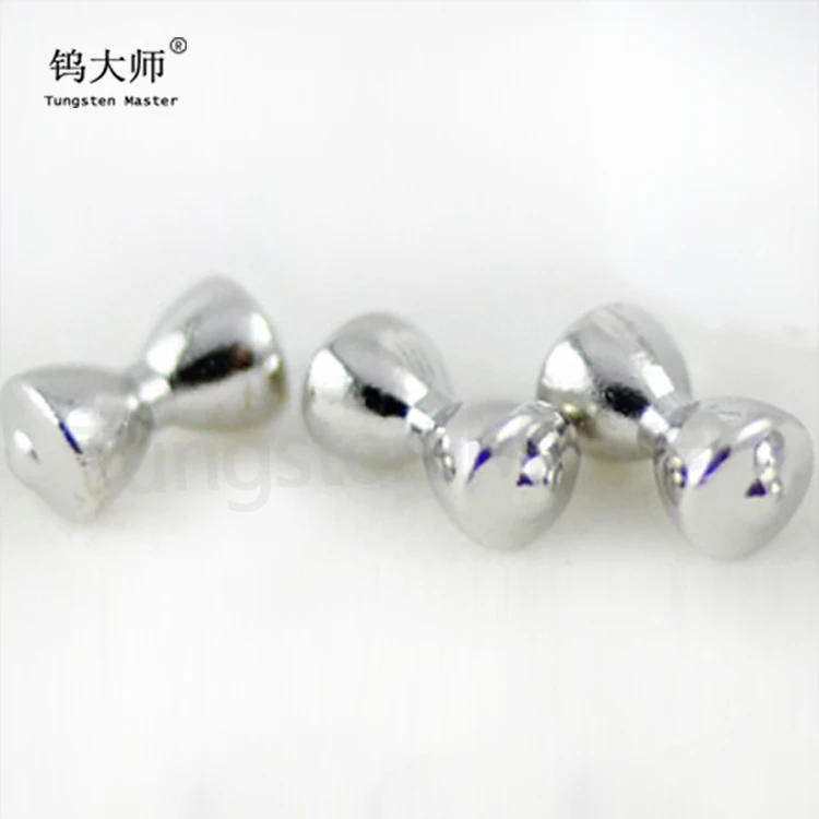 Professinal tungsten fishing accessories manufacturer supply brass dumbbell shape tungsten beads fly fishing