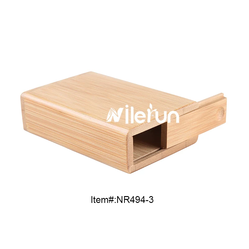 High quality bamboo wood cigarette case box