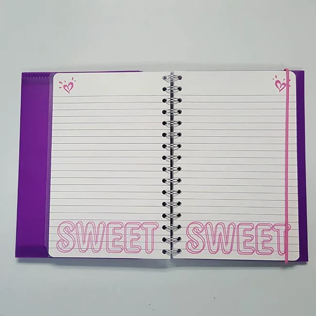 
Lighting up with versatility gift personal article colorful thin shiny journal to light your feeling and life 