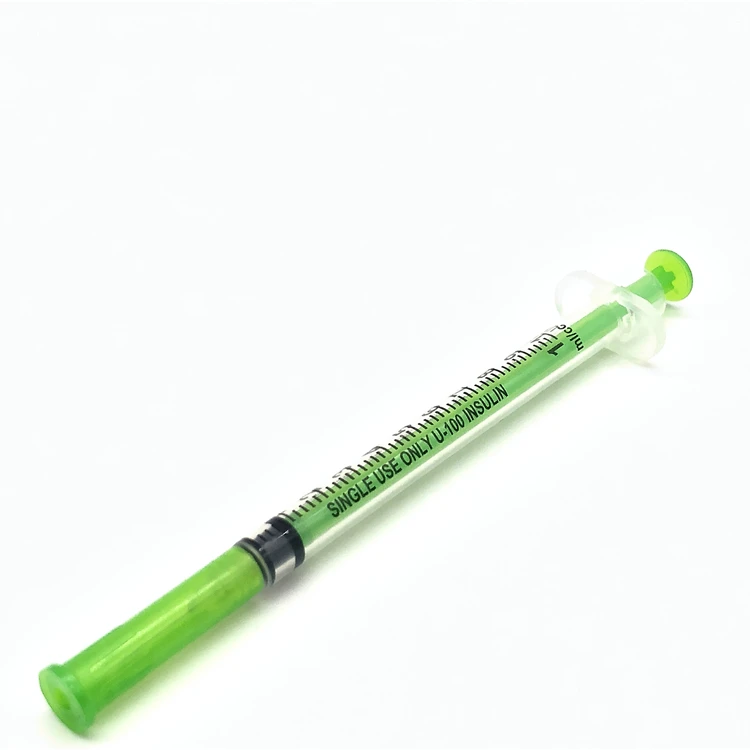 
1ml Disposable Insulin Syringe with Fixed Needle Syringe With Cap 