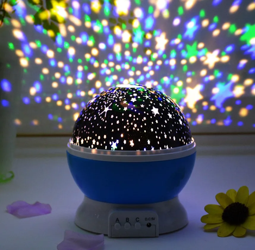 3D star nightlight projector baby light rotating projection nightlight