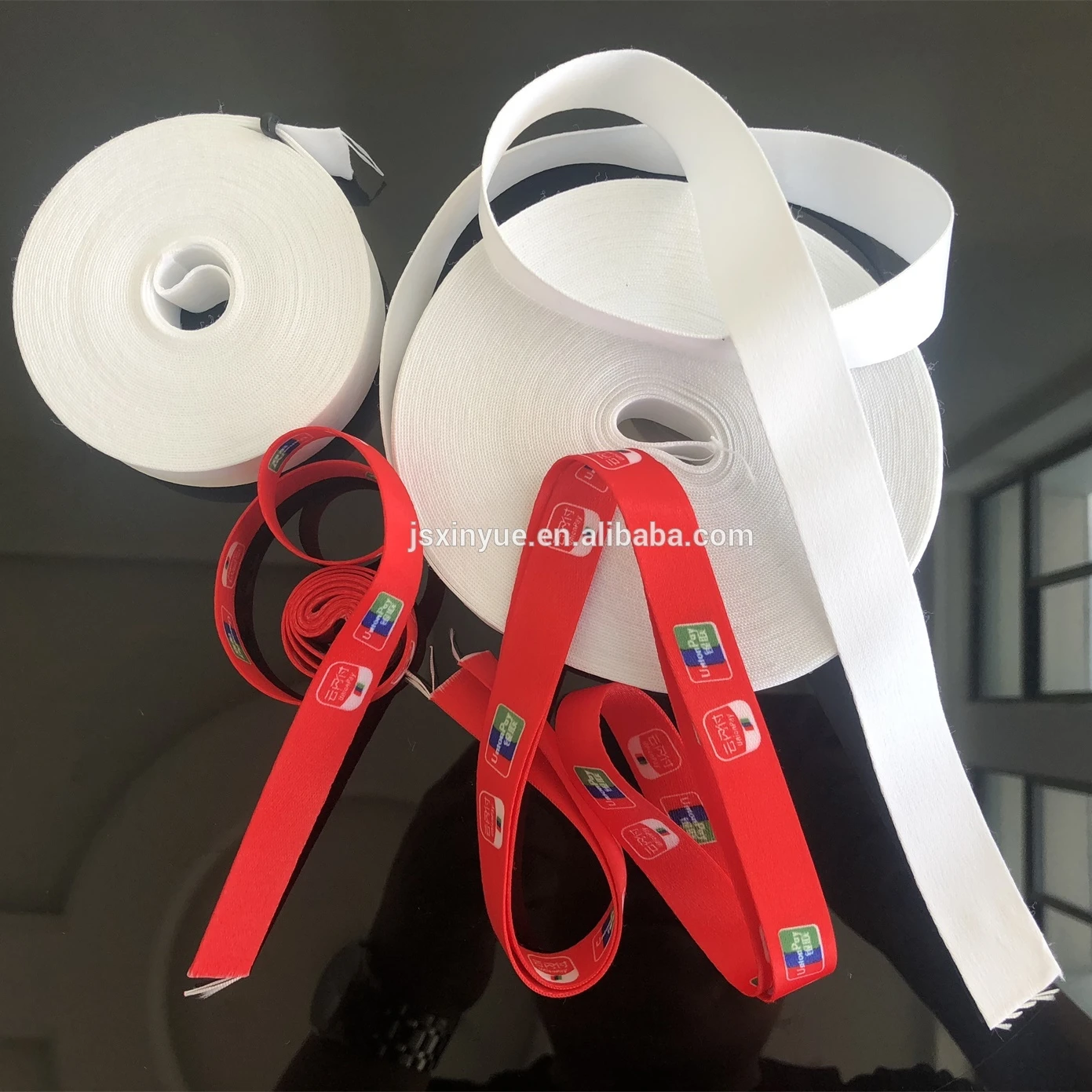 
Ready to ship Customized Sublimation Polyester White Printing blank Webbing Lanyard in rolls 