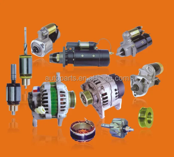 
car use alternator parts - Rotor and Stator regulator housing slip ring pulley for Delco Hitachi Lucas Mitsubishi ND TATA 