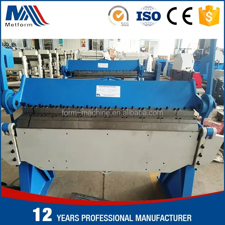 Manual press brake manufacturer aluminum bending equipment sheet metal bender folder for sale