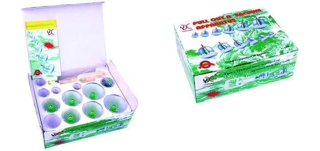 Vaccum massage cups cheap cupping set 6 cups