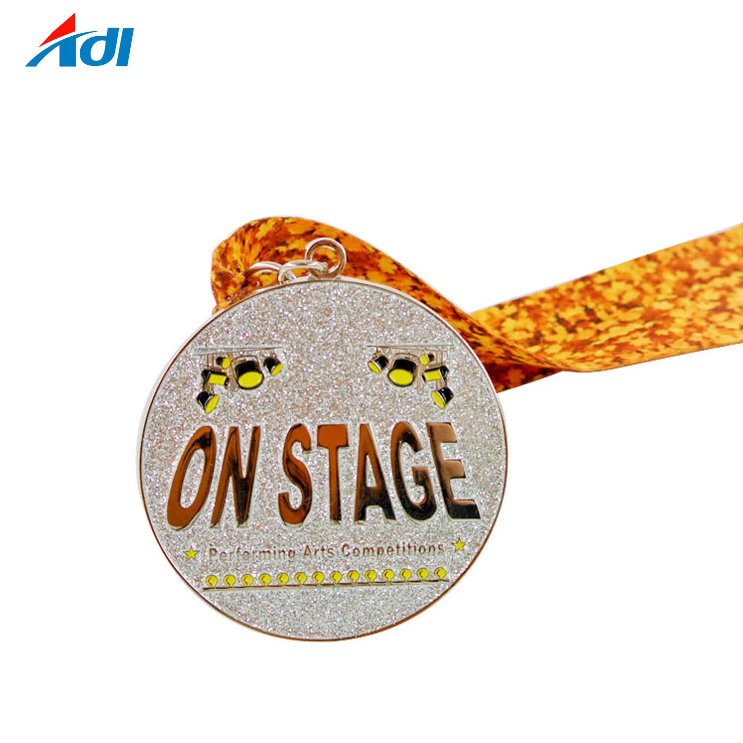 Wholesale custom soft ename metal gym dance medal with ribbon made in china