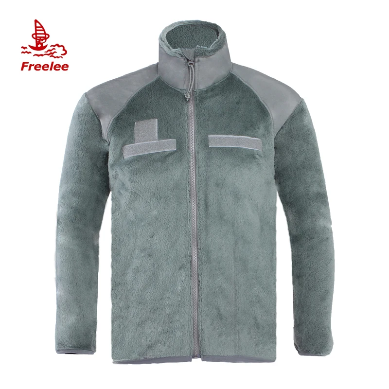 Custom US army tactical polar sherpa fleece jacket for men