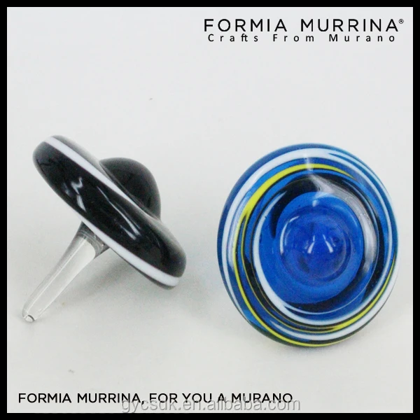 
2021 classic toys glass toy murano glass spinning top for children toy 