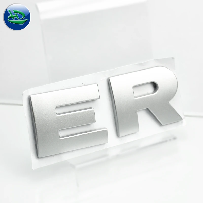 High Quality Car Custom Plastic Decals Chrome Lettering Soft Pvc Badge,uniparted letters