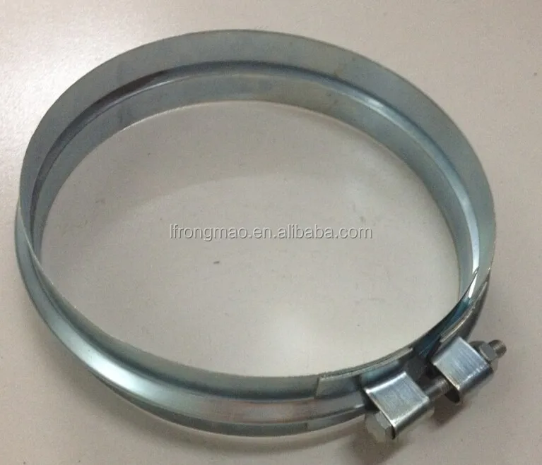Galvanized steel pull rings for round duct