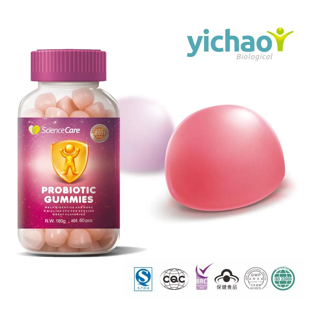 Пробиотик пищеварительной gummies bacillus coagulans 500 м к 5B кое ganeden BC30 и uniquebiotec IS2 доступны