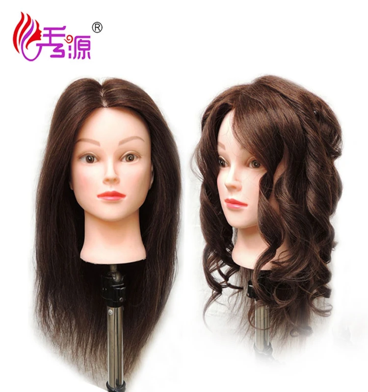 Косметология, человеческие волосы, тренировочная голова куклы для парикмахерской практики