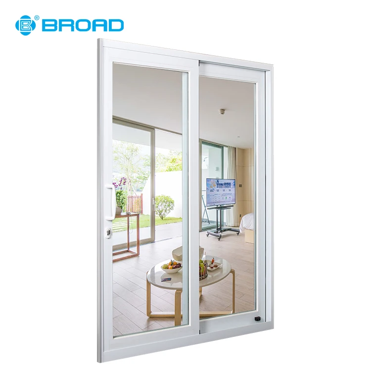 Commercial restaurant aluminum windows and self closing sliding door dubai